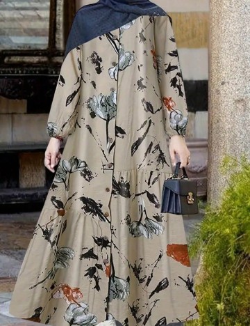 Rochie lunga SHEIN, bej