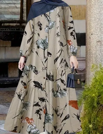 Rochie lunga SHEIN, bej
