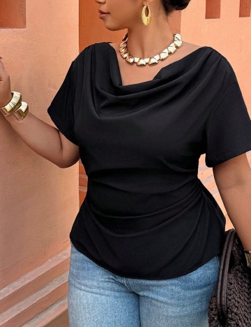 Bluza SHEIN CURVE, negru