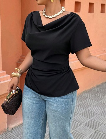 Bluza SHEIN CURVE, negru