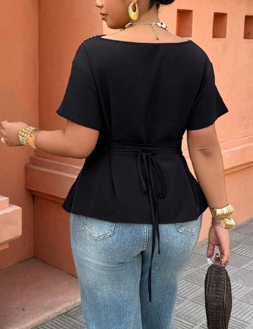 Bluza SHEIN CURVE, negru