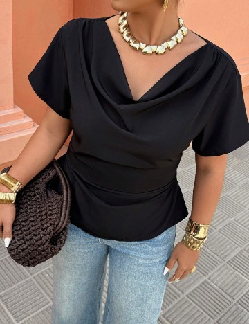 Bluza SHEIN CURVE, negru