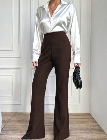 Pantaloni SHEIN, maro