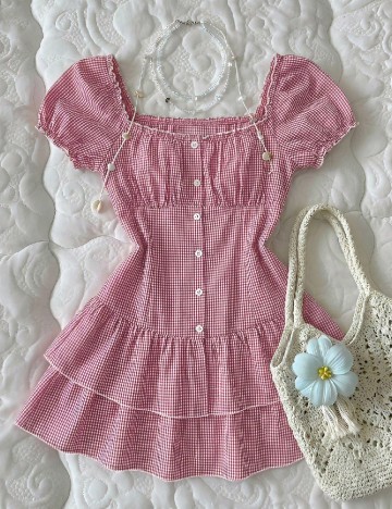 Rochie scurta SHEIN, rosu