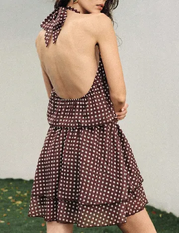 Rochie scurta SHEIN, maro