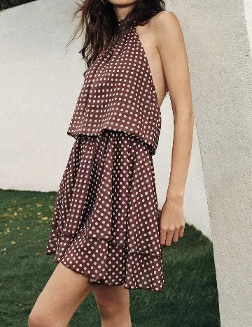 Rochie scurta SHEIN, maro