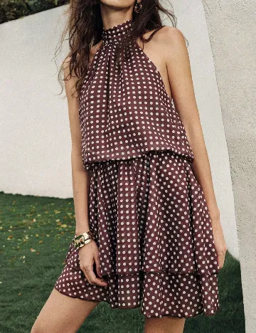 Rochie scurta SHEIN, maro