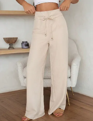 Pantaloni SHEIN CURVE, crem
