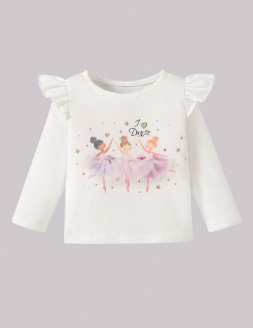Set bluze 4 bucati Shein Kids, alb/mov