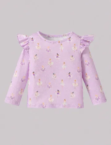 Set bluze 4 bucati Shein Kids, alb/mov
