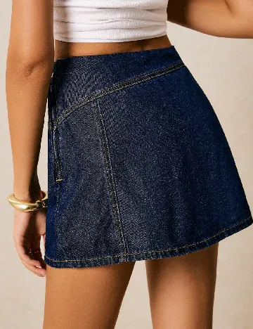 Fusta pantalon SHEIN, albastru
