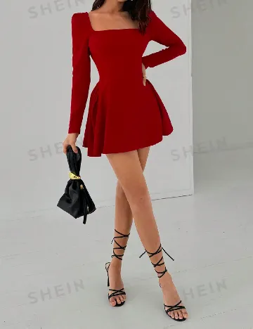 Rochie scurta SHEIN, rosu
