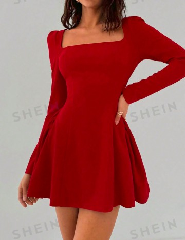 Rochie scurta SHEIN, rosu