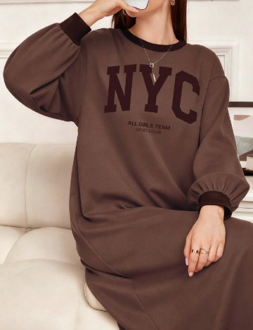 Rochie medie SHEIN, maro