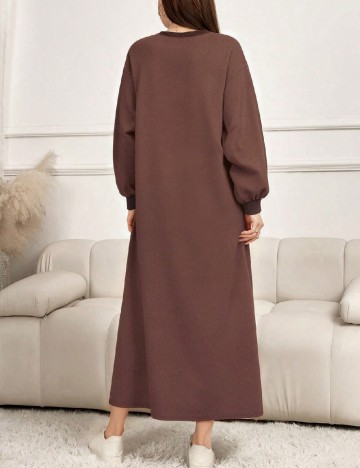 Rochie medie SHEIN, maro