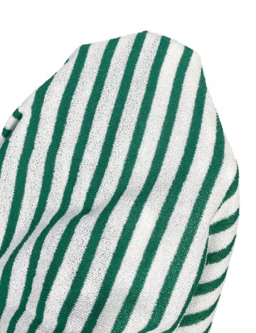 Rochie medie Cosmina, verde/alb