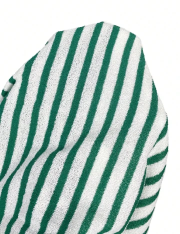 Rochie medie Cosmina, verde/alb