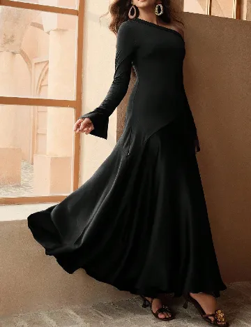 Rochie lunga Anewsta, negru
