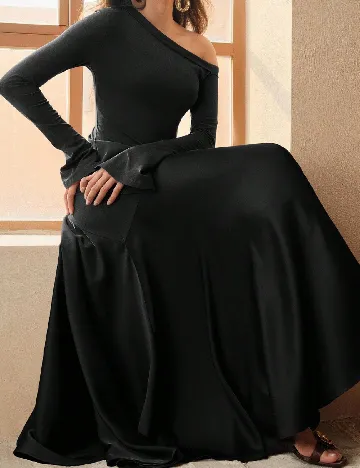 Rochie lunga Anewsta, negru