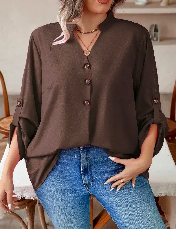Bluza SHEIN CURVE, maro