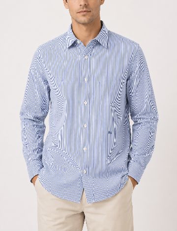 Camasa Pepe Jeans, albastru/alb