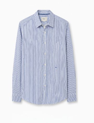 Camasa Pepe Jeans, albastru/alb