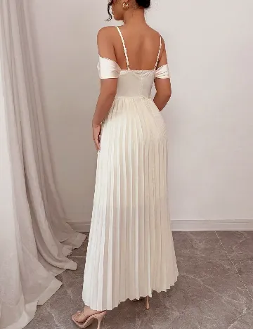 Rochie lunga SHEIN, crem