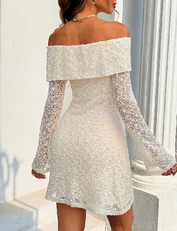 Rochie scurta SHEIN, crem