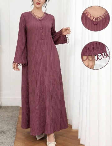 Rochie lunga SHEIN, roz pudra inchis