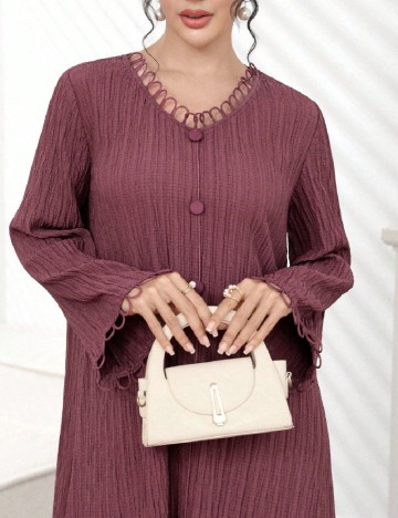 Rochie lunga SHEIN, roz pudra inchis