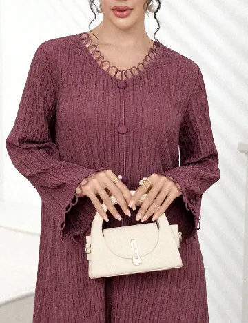 Rochie lunga SHEIN, roz pudra inchis