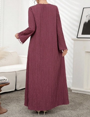 Rochie lunga SHEIN, roz pudra inchis