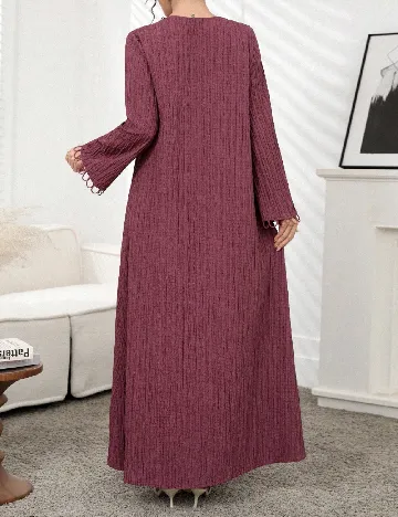 Rochie lunga SHEIN, roz pudra inchis