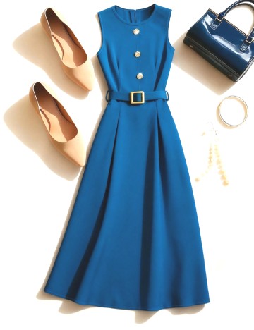 Rochie lunga SHEIN, albastru