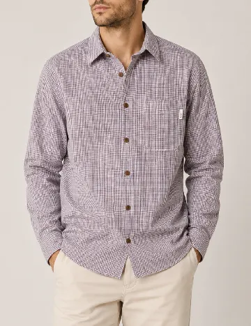 Camasa Pepe Jeans, gri/rosu