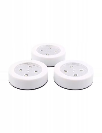 Set lampi LED 3 bucati ACTION, alb