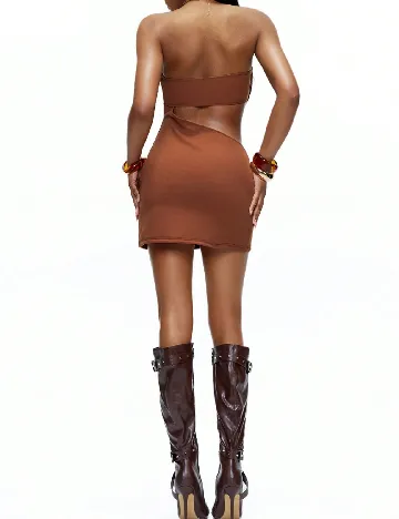 Rochie scurta SHEIN, maro