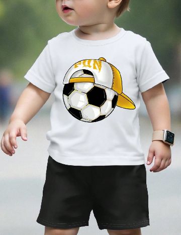 Tricou Shein Kids, alb