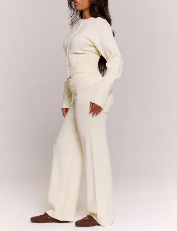 Pantaloni Musera, crem