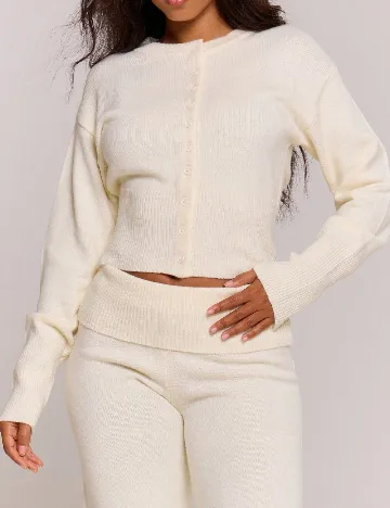 Pantaloni Musera, crem
