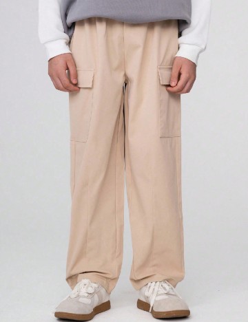 Pantaloni Shein Kids, crem