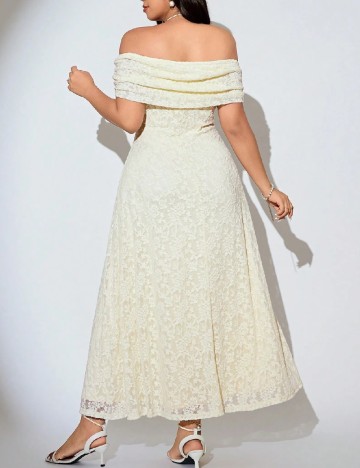 Rochie lunga SHEIN CURVE, crem