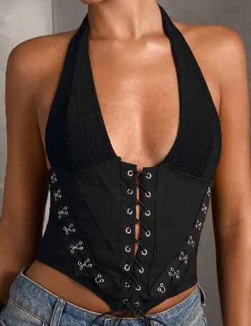 Top SHEIN, negru