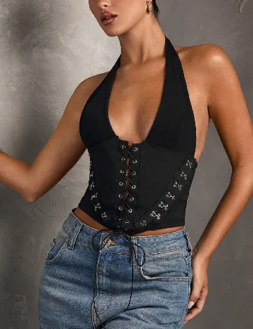 Top SHEIN, negru