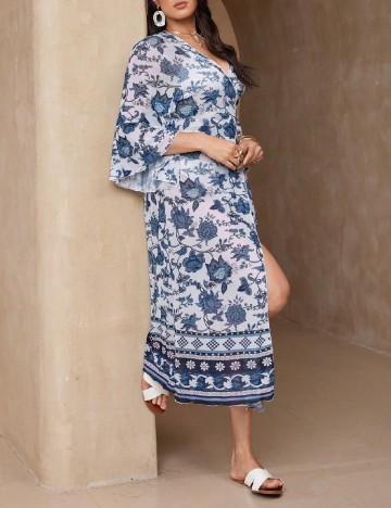 Kimono SHEIN CURVE, albastru