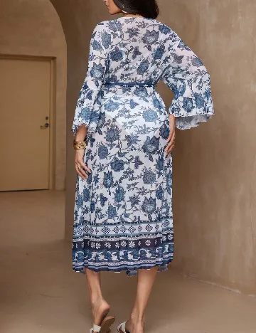 Kimono SHEIN CURVE, albastru