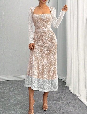 Rochie lunga SHEIN, alb