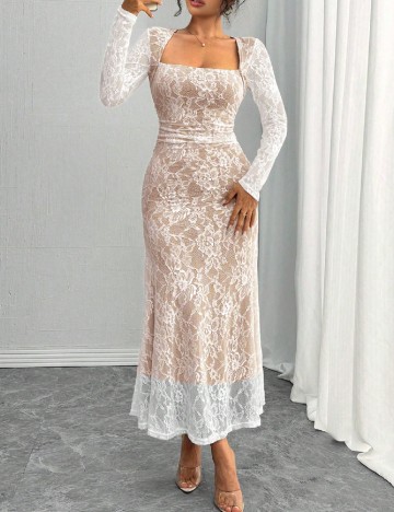 Rochie lunga SHEIN, alb
