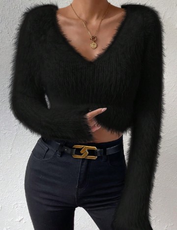 Pulover SHEIN, negru