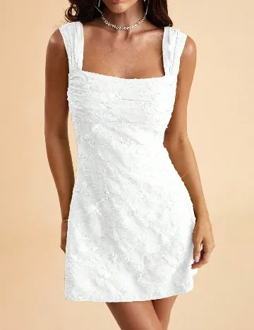 Rochie scurta SHEIN, alb